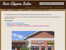 Tablet Screenshot of hairclippersinc.com